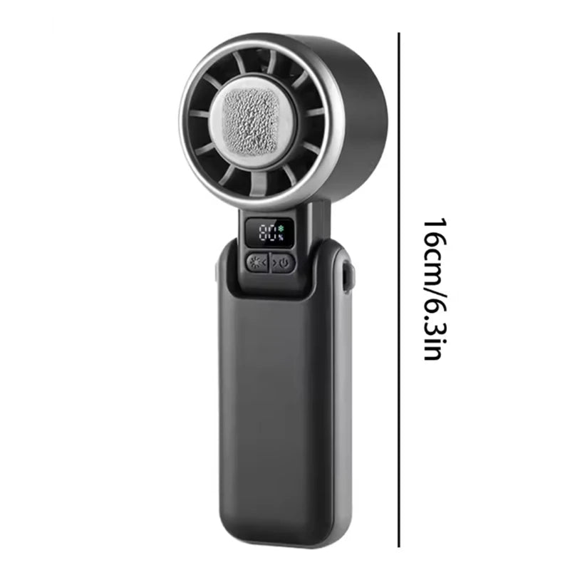 Ultra Quiet Portable Handheld Fan Turbo Cooling 3600mAh Rechargeable for Outdoor Travel Camping Exercise Office Bedroom Home by Haraps.com