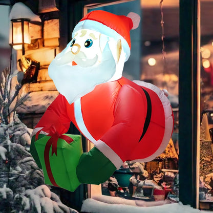Christmas Inflatable Santa Decoration with LED Lights