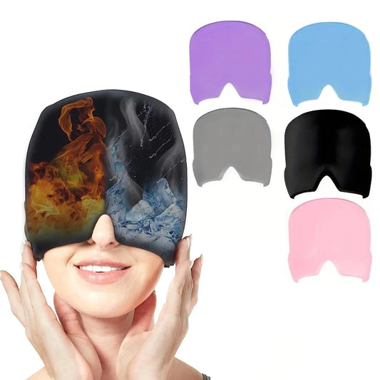 CoolRelief Gel Ice Cap For Migraine And Sinus Relief by Haraps.com