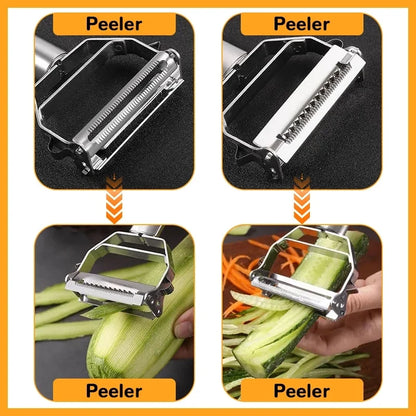 Multifunctional Stainless Steel Kitchen Vegetable and Fruit Peeler