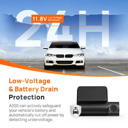 Dash Cam A200 Dual-Channel Recording (1080P)
