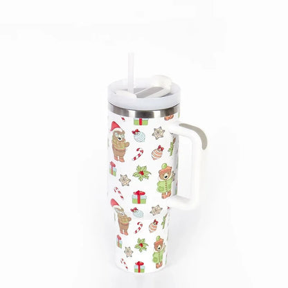 Christmas Stainless Steel Thermos Bottle – 40oz Insulated Travel Tumbler