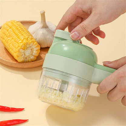 Multifunctional 4 In1 Electric Vegetable Cutter Slicer