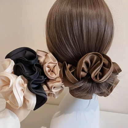 Big Satin Hair Tie Scrunchies