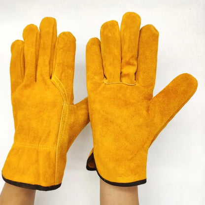 Cowhide Work Gloves for Men: Durable Safety & Protection Gloves