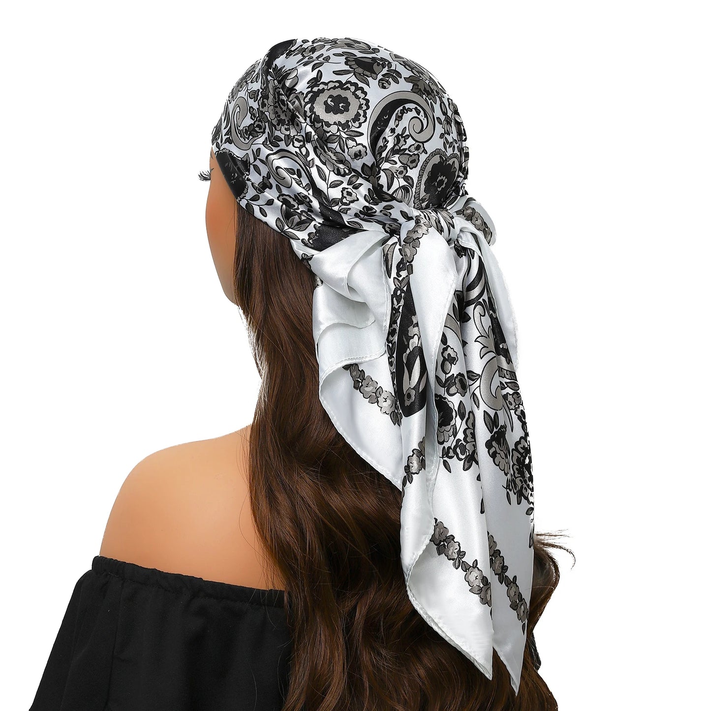 Silk Satin Square Head Scarf