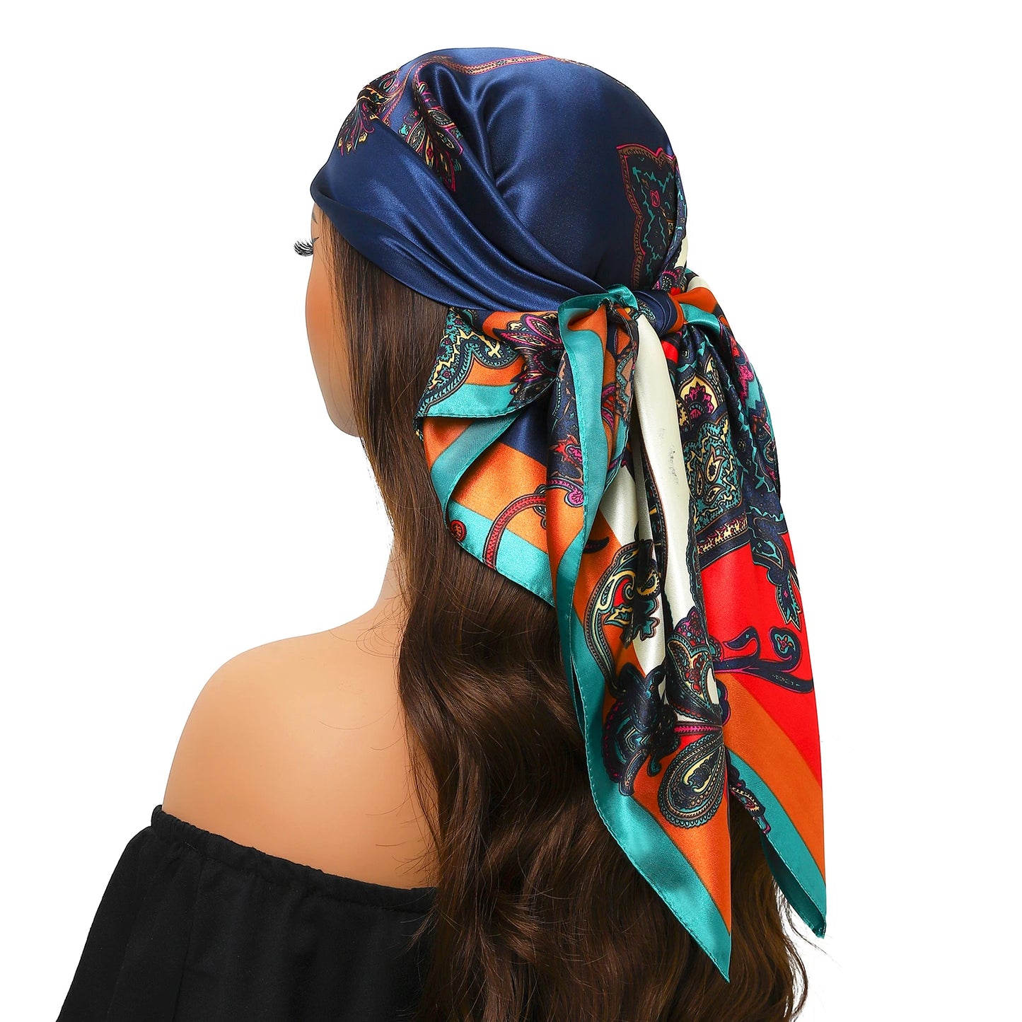 Silk Satin Square Head Scarf