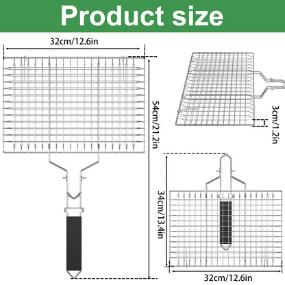 Fish Grilling Basket Stainless Steel