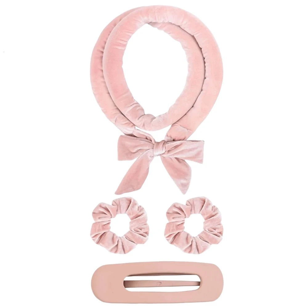 Heatless Hair Curler Set with Optional Bonnet