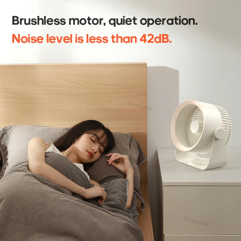 Wireless Portable Fan With Quiet Operation For Home And Office Use Versatile Multifunctional Cooling