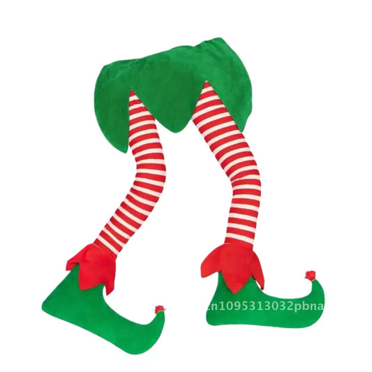 Christmas Elf Leg Tree Top Decoration