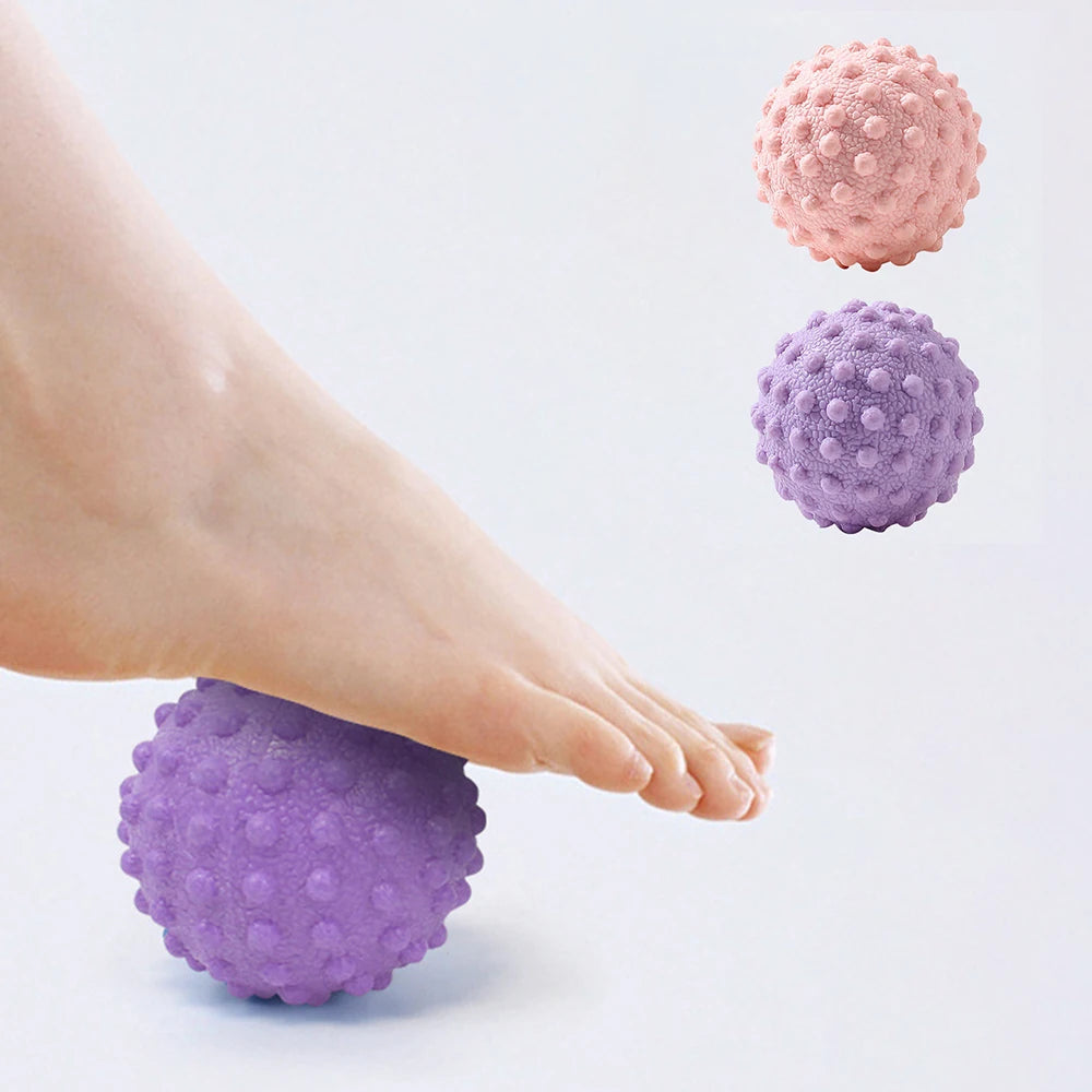 Fascia Ball – Raised Point Massage Ball for Yoga, Posture, Waist, Back & Foot Relief