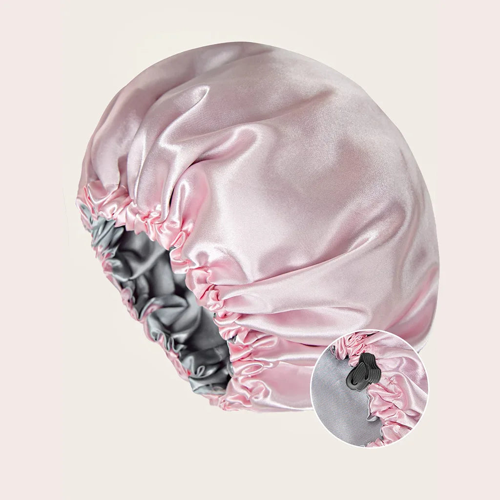 Double-Layer Reversible Satin Bonnet