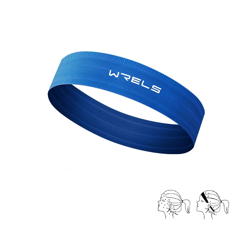Sports Headband Anti Slip Yoga Hair Band Quick Dry Running Sweatband Workout Headbands for Women Men by Haraps.com
