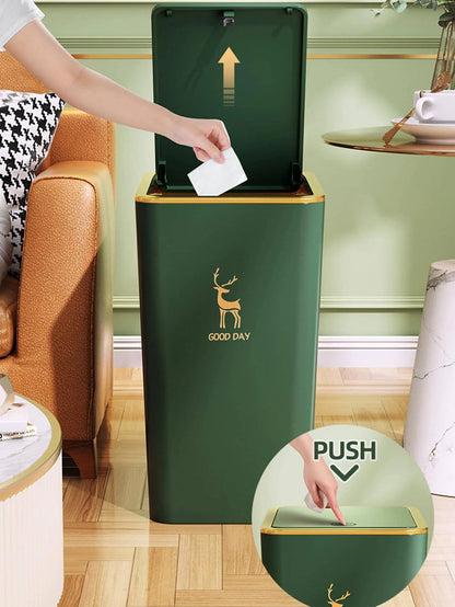 Nordic Style Rectangular Trash Can with Lid