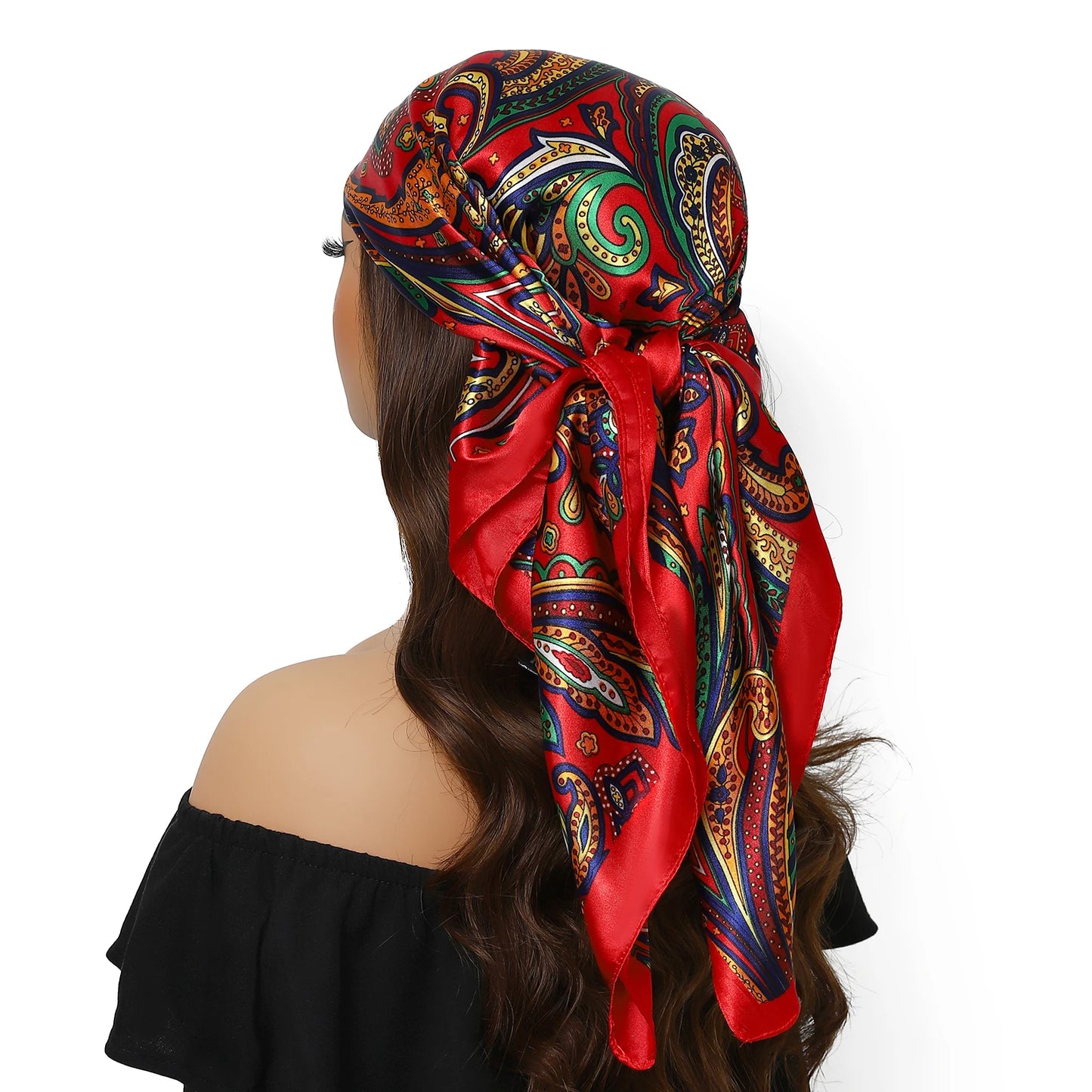 Silk Satin Square Head Scarf