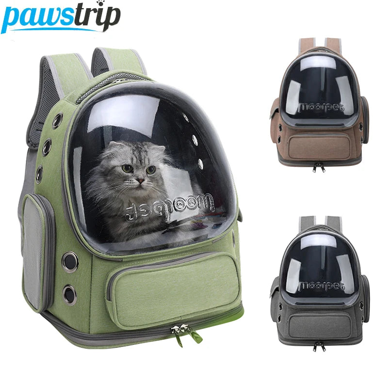 Transparent Pet Carrier Backpack – Outdoor Travel Bag for Cats & Small Dogs