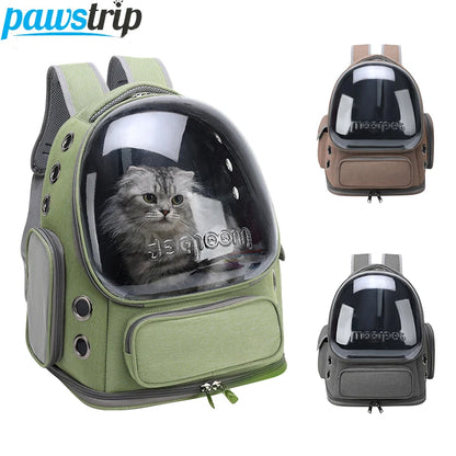 Transparent Pet Carrier Backpack – Outdoor Travel Bag for Cats & Small Dogs