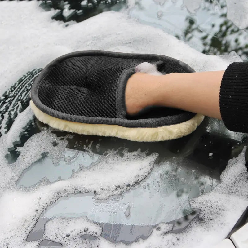 Thickened Plush Car Wash/Polishing Gloves