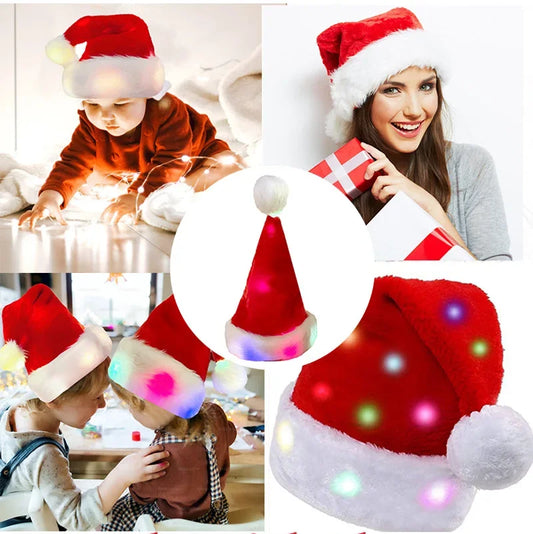 Christmas LED Light Up Santa Hat