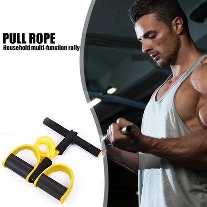 Multi-Function Tension Rope Bands with 4-Tube Elastic Pedal Puller