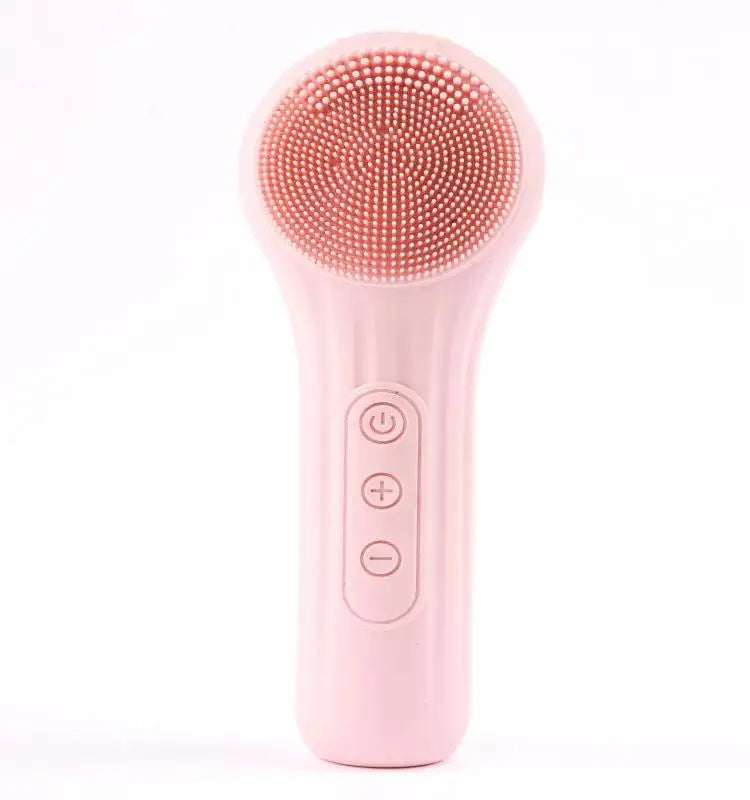 Silicone Electric Facial Cleansing Brush with Heating & Vibration