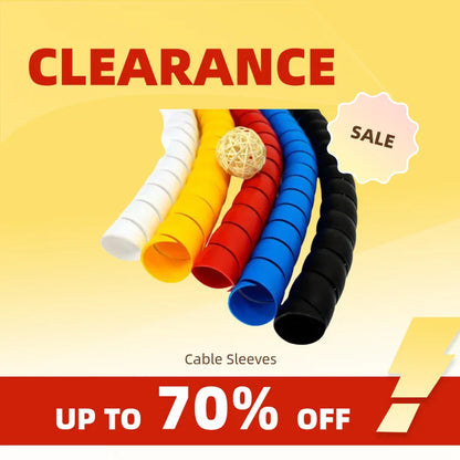 2M Flexible Spiral Cable Organizer Sleeve