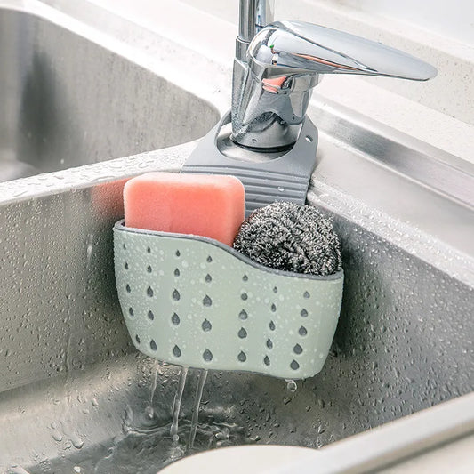 Kitchen sink hanging soap sponge strainer
