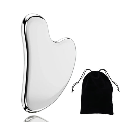 LumiStone 304 Stainless Steel Gua Sha For Puffiness by Haraps.com
