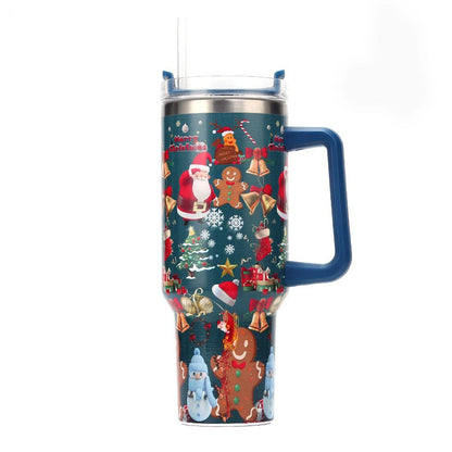 Christmas Stainless Steel Thermos Bottle – 40oz Insulated Travel Tumbler