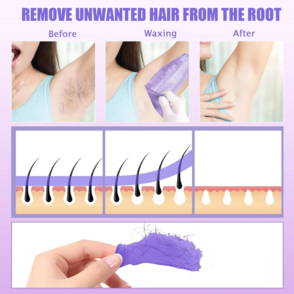 Wax Melting Machine with 200g Wax Beans – Professional Wax Heater for Hair Removal & Wax Therapy
