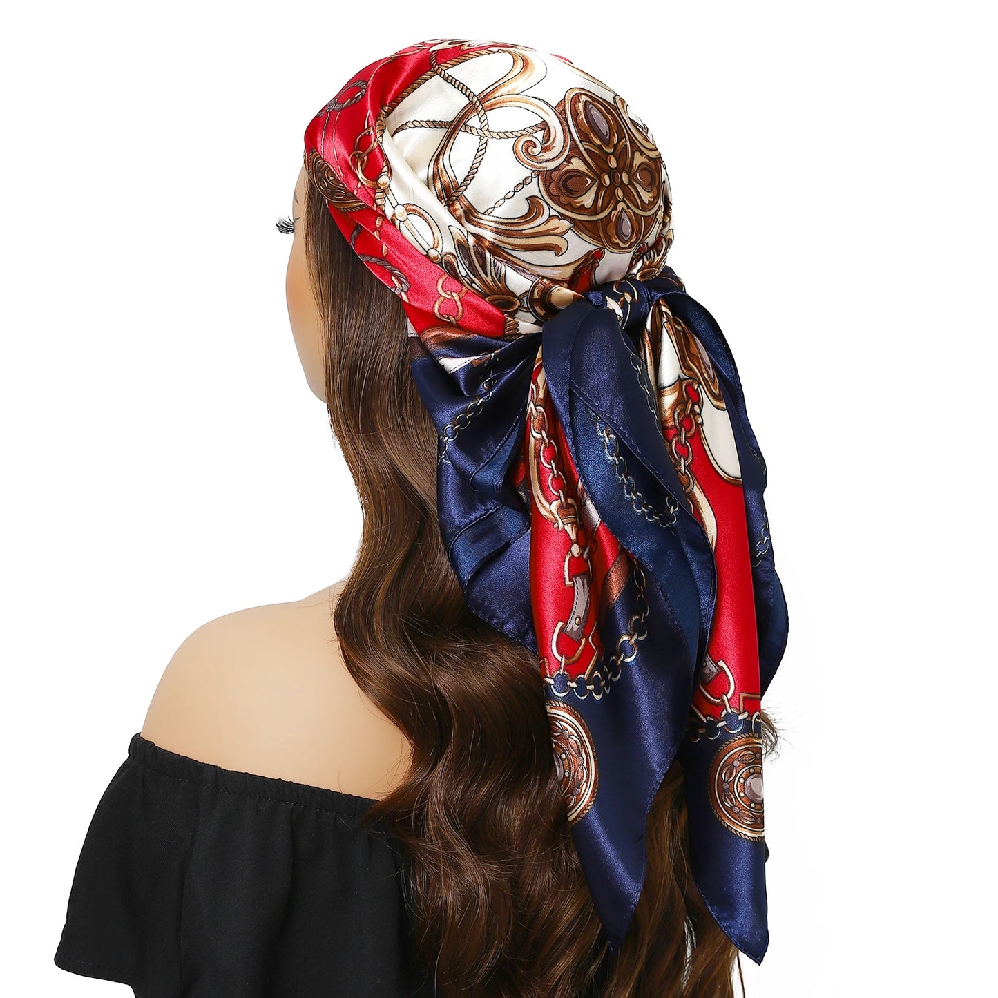 Silk Satin Square Head Scarf