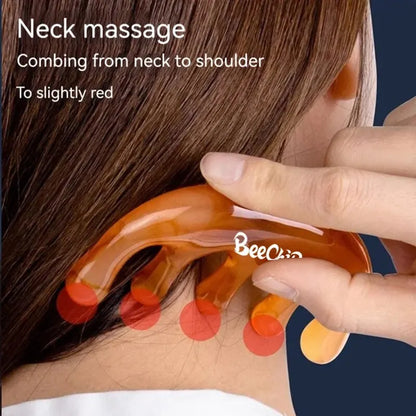 Five-Tooth Meridian Scalp Massage Comb
