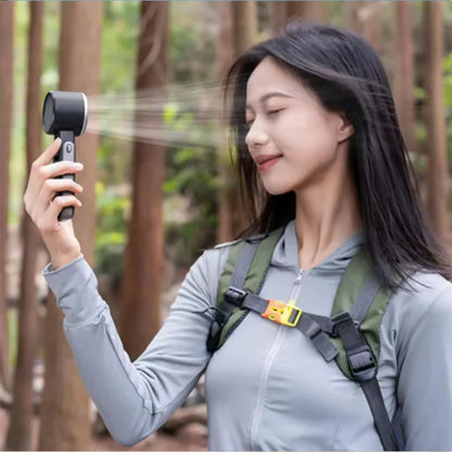 Ultra Quiet Portable Handheld Fan Turbo Cooling 3600mAh Rechargeable for Outdoor Travel Camping Exercise Office Bedroom Home by Haraps.com