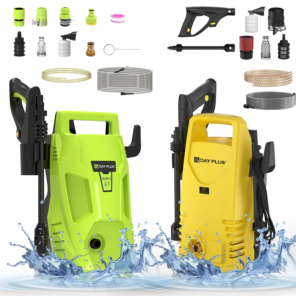 2050PSI Electric High Pressure Washer, 1.6GPM 2300W Washer with 1-180° Adjustable Nozzle and Detergent Tank for Cleaning Car by Haraps.com