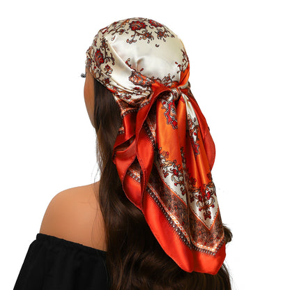 Silk Satin Square Head Scarf