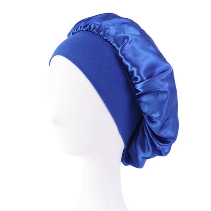 Wide-Brimmed Satin Bonnet