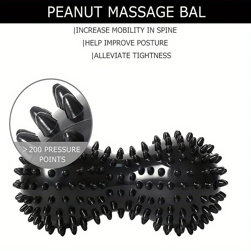 PureGlow Peanut Spiky Massage Ball Deep Tissue Therapy by Haraps.com