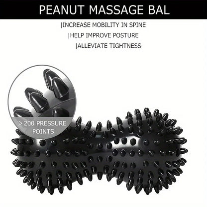 PureGlow Peanut Spiky Massage Ball Deep Tissue Therapy by Haraps.com