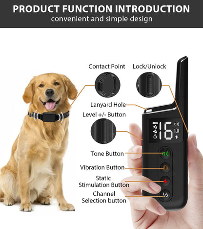 Dog Training Collar with Remote – 1000ft Range