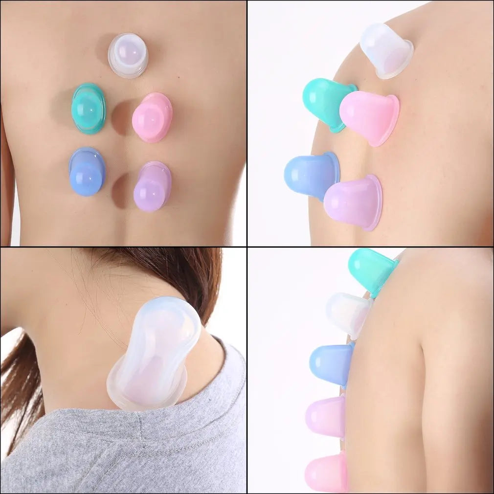 AquaFlow Silicone Vacuum Cups For Full Body Cupping by Haraps.com