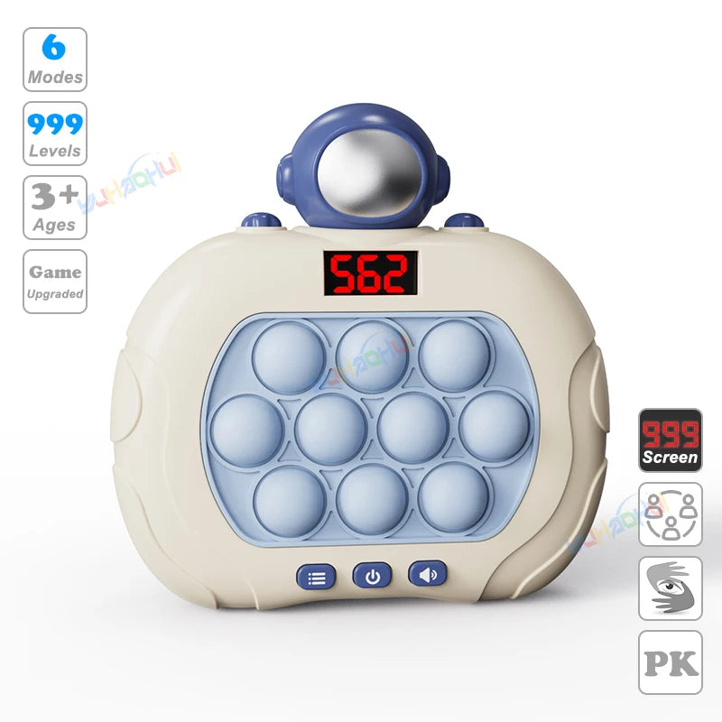 Quick Push Pop-Up Fidget Bubble Electronic Game