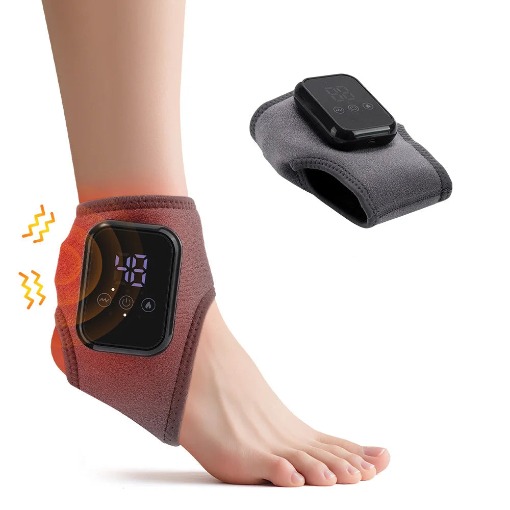 Electric Heating Wrist Guard Vibration Massage Hot Compress Wrist Brace Ankle Wrap Hand Foot Protector Rechargeable Wristband by Haraps.com