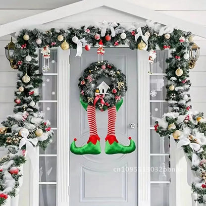 Christmas Elf Leg Tree Top Decoration