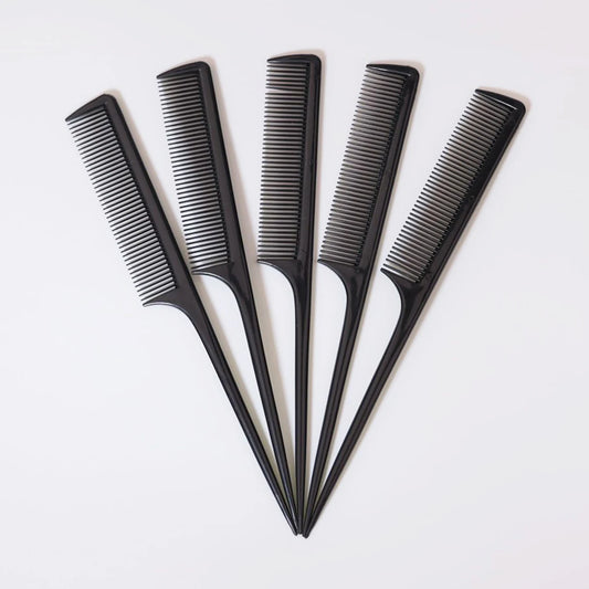 5 Pack Rat Tail Comb Set