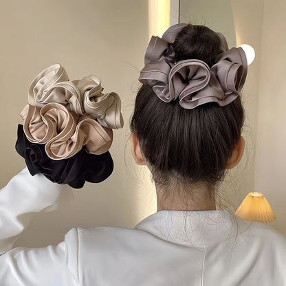 Big Satin Hair Tie Scrunchies