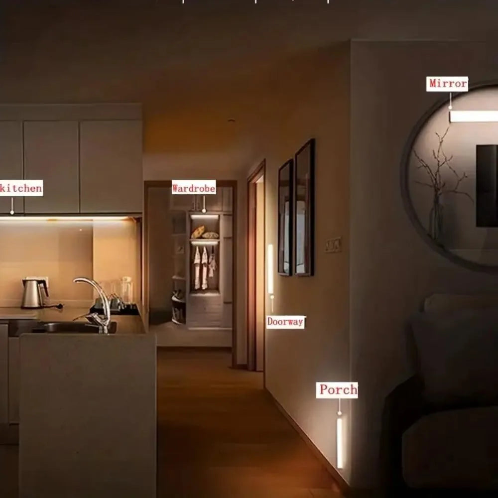 Wireless Charging Motion Sensor LED Cabinet Light