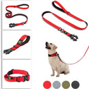 Quick Release Military Traffic Dog Leash with Heavy Duty Nylon Collar