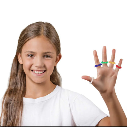 Spiky Stress Massager Finger Ring Set by Acupressure by Haraps.com