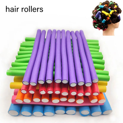 10 Pack Flexible Hair Curling Rods